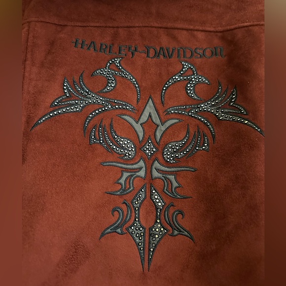 Women’s Harley Davidson Faux Fur Jacket. Size Medium. Excellent Preowned Con… - Picture 5 of 10